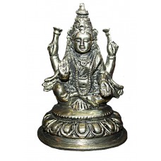 LAKSHMI, GODDESS OF WEALTH - Statue, made and hand worked in Nepal - Extra Small Size