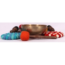 EROS - Planetary, Healing, Therapeutic, Handmade Chickenbati Real Antique Singing Bowl (Medium Antique)