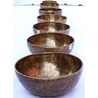 Harmonic Healing,  Musical Signing bowls SET, CHAKRA HEALING, TIBETAN SINGING BOWLS SET OF 7 NOTES -15.5-22.5 Cm Harmonic Healing,  Musical Signing bowls SET, CHAKRA HEALING, TIBETAN SINGING BOWLS SET OF 7 NOTES -15.5-22.5 Cm
