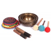 Harmonic Healing,  Musical Signing bowls SET, CHAKRA HEALING, TIBETAN SINGING BOWLS SET OF 7 NOTES -12.5-27.5 Cm Harmonic Healing,  Musical Signing bowls SET, CHAKRA HEALING, TIBETAN SINGING BOWLS SET OF 7 NOTES -12.5-27.5 Cm