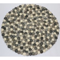 KNOTTED FELT CUSHION FOR SINGING BOWLS, to get best sound and Safety for any kinds of Singing Bowls, Meditation Cushion, Kitchen table Cushion (natural color) - Small Size