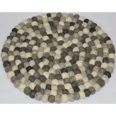 KNOTTED FELT CUSHION FOR SINGING BOWLS, to get best sound and Safety for any kinds of Singing Bowls, Meditation Cushion, Kitchen table Cushion (natural color) - Extra Large Size