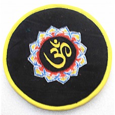 Circle with EMBROIDERY (Pad Professional) Pillow (Cushion) to keep Singing Bowls Safely - Extra Small Size 