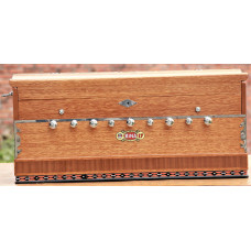 Harmonium tuned on 440 hz - Nepali/Indian Musical Instrument, Non folding system with Coupler, Medium Size - (60*26*29 cm, 23.6*10.2*11.4 inch app)