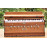 Harmonium tuned on 440 hz - Nepali/Indian Musical Instrument, Non folding system with Coupler, Medium Size - (60*26*29 cm, 23.6*10.2*11.4 inch app)