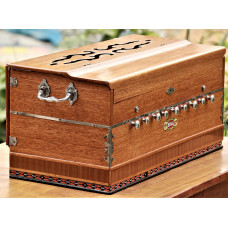 Harmonium tuned on 440 hz - Nepali/Indian Musical Instrument, Non folding system without Coupler, Medium Size - (60*26*29 cm, 23.6*10.2*11.4 inch app)