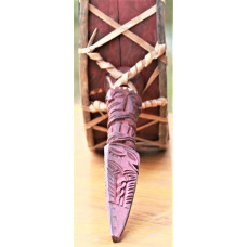 Shamanic (Bonpo) drum from Nepal/Tibet, Large Size - (46*46*77 cm, 18.1*18.1*30.3inch) 