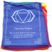 Seven Chakra Prayer Flags, Pure Cotton, Best quality Tibetan Prayer (1 packet have 7 individual flags) Flags - Medium Size