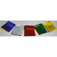 Tibetan, Cotton,Good Quality Horizontal, Door Prayer Flags (1 packet have 10 individual flags) - X Small Size Tibetan, Cotton,Good Quality Horizontal, Door Prayer Flags (1 packet have 10 individual flags) - X Small Size