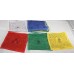 Tibetan, Cotton,Good Quality Horizontal, Door Prayer Flags (1 packet have 10 individual flags) - X Small Size