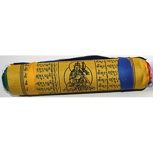 Tibetan, Buddhist, Pure Cotton, High Quality, Horizontal, Prayer Flags (1 roll have 25 individual flags) - Small Size