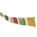 Tibetan, Hard Velvet, Best Quality, Horizontal, Door Prayer Flags (1 packet have 10 individual flags) - X Small Size