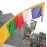 Dhrchog/Vetical Tibetan, Professional Quality, Silk Prayer Flags - Jumbo Size