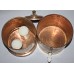 COPPER WATER FILTER WITH PURE CERAMIC CANDLES, Hand work in Nepal, murky/dirty water best purifier to neutralize from all chemicals, virus, bacteria - Small Size