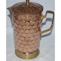 Copper (TAMA) JAR/Mug - Hand work in Nepal, Pure Copper Water Jug to neutralize any type of water before drink - Large Size Copper (TAMA) JAR/Mug - Hand work in Nepal, Pure Copper Water Jug to neutralize any type of water before drink - Large Size