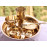 Special Nepali Khana set,Thali set,Yellow/Shiny Quality - Mix Size
