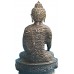 BUDDHA - Beautiful carving, Black colored, Statue, Hand worked in Nepal - Small Size