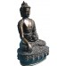 BUDDHA - Beautiful carving, Black colored, Statue, Hand worked in Nepal - Small Size