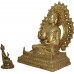 MEDECINE BUDDHA -  Best quality statue hand work in Nepal by Master Artist, Shiny Yellow (Golden) Color - Extra Large Size