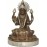 Lakshmi (Mahalakshmi) - The goddess of wealth, Super Fine Statue hand worked in Nepal, Silver and Brown Mix color - Medium Size