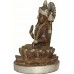 Lakshmi (Mahalakshmi) - The goddess of wealth, Super Fine Statue hand worked in Nepal, Silver and Brown Mix color - Medium Size