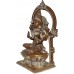 Lakshmi (Mahalakshmi) - The goddess of wealth, Super Fine Statue hand worked in Nepal, Silver and Brown Mix color - Large Size