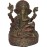 Ganesh - The Lord of Provides Prosperity, fortune and success. Best quality statue hand work in Nepal by Master Artist. Black Green Statue - Large Size