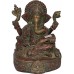 Ganesh - The Lord of Provides Prosperity, fortune and success. Best quality statue hand work in Nepal by Master Artist. Black Green Statue - Large Size