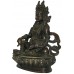 Kuber(Kubera), The Lord of wealth, hand worked in Nepal, Dark Brown color - Large Size