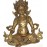 Kuber(Kubera), The Lord of wealth, hand worked in Nepal, Dim Yellow color - Medium Size
