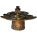 Incence Burner, Copper/Bronze, Lotus flower design, (also Candle burner) - Small Size