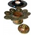 Incence Burner, Copper/Bronze, Lotus flower design, (also Candle burner) - Small Size