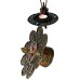 Incence Burner, Copper/Bronze, Lotus flower design, (also Candle burner) - Small Size