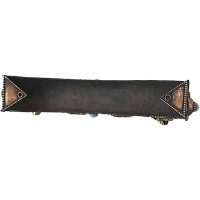 Incense Burner attached with Incense Stick keeping box (holder), Copper/Bronze  with decoration - Medium Size Incense Burner attached with Incense Stick keeping box (holder), Copper/Bronze  with decoration - Medium Size