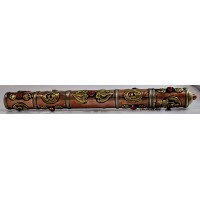 Incense stick keeping box (holder) round shape with decoration, Copper/Bronze - Medium Size Incense stick keeping box (holder) round shape with decoration, Copper/Bronze - Medium Size