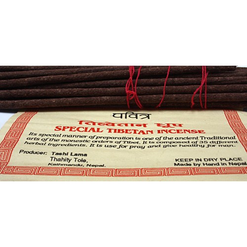 SPECIAL TIBETAN INCENSE (MUSK & AMBER), Handrolled, Pure Himalayan Herbal incense, sticks from Nepal