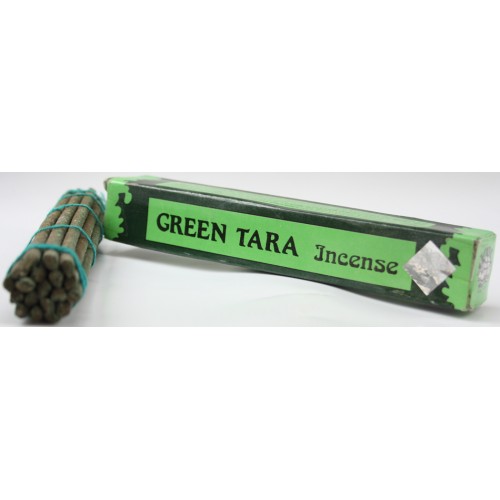 GREEN TARA, pure Himalayan herbal incense, sticks from Nepali Himalaya - Short box