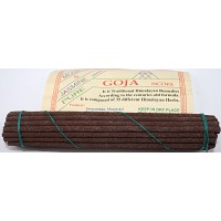 GOJA Tibetan, Handrolled, pure Himalayan herbal incense, sticks from Nepali Himalaya GOJA Tibetan, Handrolled, pure Himalayan herbal incense, sticks from Nepali Himalaya