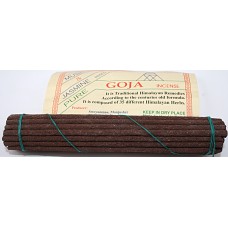 GOJA Tibetan, Handrolled, pure Himalayan herbal incense, sticks from Nepali Himalaya