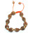 5 Faces Braclet very Speical Designed (knotted and Bronze metal plating) 10 Beads original from Nepal - Small size (12 mm)