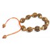 5 Faces Braclet very Speical Designed (knotted and Bronze metal plating) 10 Beads original from Nepal - Small size (12 mm)