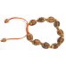 5 Faces Braclet very Speical Designed (knotted and Bronze metal plating) 10 Beads original from Nepal - Small size (12 mm)