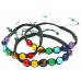 Seven Chakra Knotted Braclet (Seven chakra stone) Powerful Stones - Small size (8 mm) 