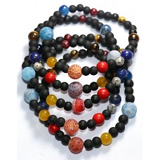 Solar system/Planetry Braclet Powerful Stones - Small size (8 mm) 