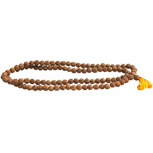 Five Faces Rudrakshya Mala from Nepal 108 Beads - Large Size (8-9 mm)