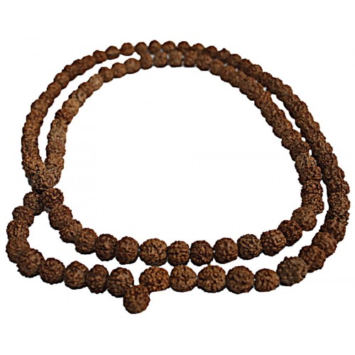 Six Faces Rudrakshya Mala from Nepal 108 Beads - Large Size (8-9 mm)