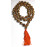 5 Faces Mala very Speical Designed (knotted and white metal plating)  (54 Beads  with 1 pcs guru beads) - Large size (12 mm)