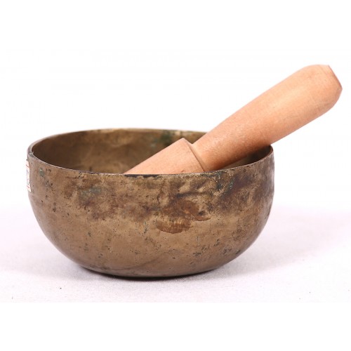 Saros Period - Planetary, Healing, Therapeutic, Handmade Cobrebati Real Antique Singing Bowl (Superior Antique)