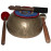 OM - Planetary, Healing, Therapeutic, Handmade Jambati Real Antique Singing Bowl (Unique Shape)