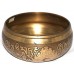 Sedna - Planetary, Therapeutic Brass Etched, Double Bajra Carved, Molded Singing Bowl - Small Size